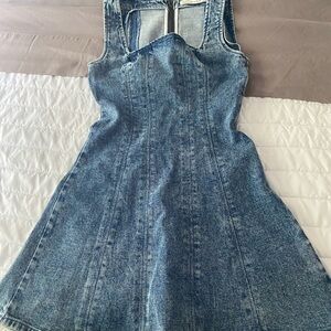 Abercrombie & Fitch Blue Denim Mini Dress
